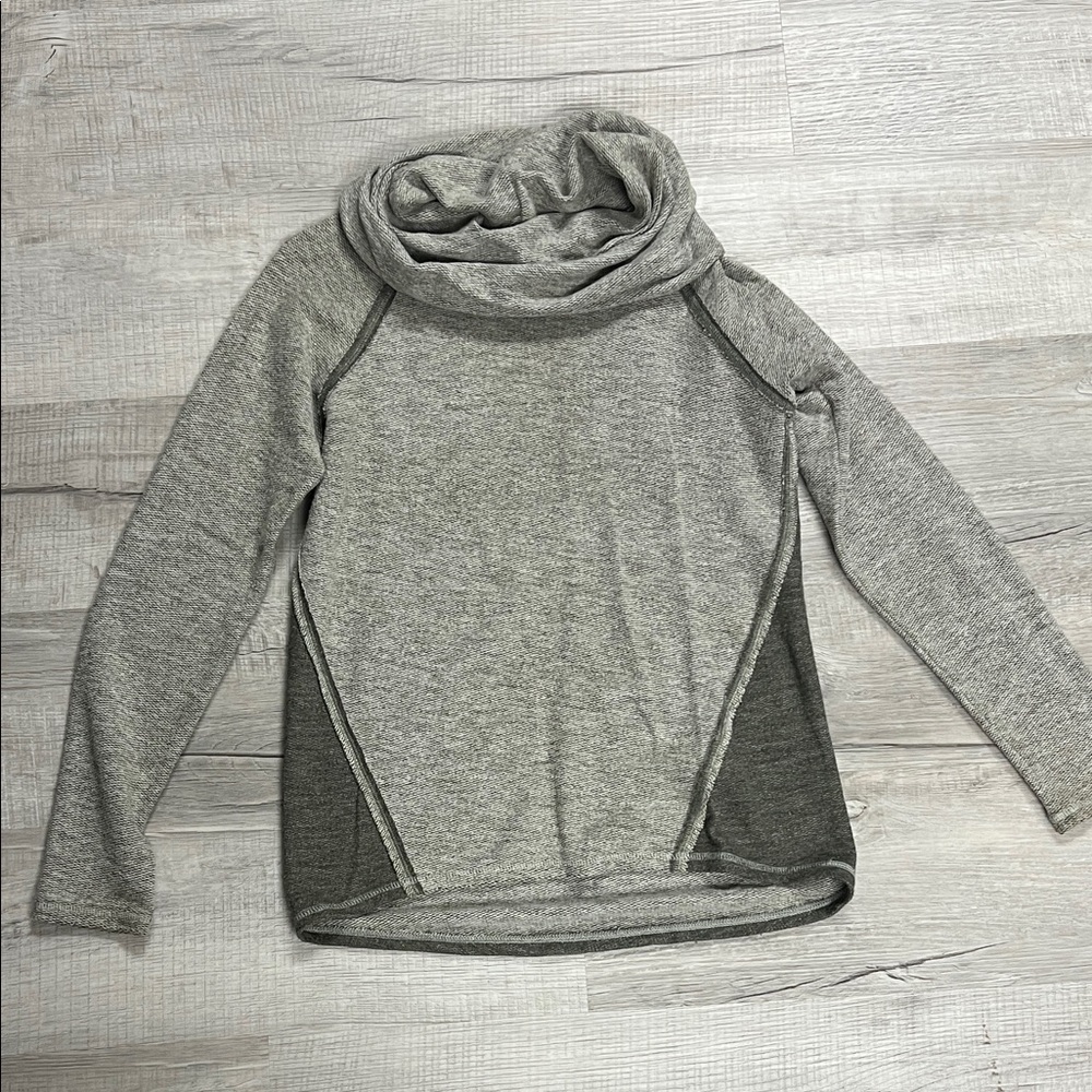 Kuhl Women's Gray Funnel Cowl Neck Pullover Sweater